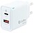 Coolbox Carregador de Parede 30W QC3.0 + PD - USB-A + USB-C - Carregamento Rápido - Tecnologia GaN - Cor Branca - imagem 1