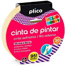13329 : Cinta adhesiva plico para pintor 95 mt x 30 mm Cinta...