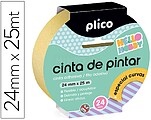 Fita adesiva plico para pintor especial curvas 25 mt x 24 mm Fita adesiva plico para pintor especial curvas 25 mt x 24 mm 13306