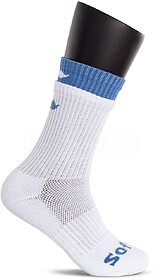 MEIAS SOFTEE DUPLO - Branco/Marinho 43-46
