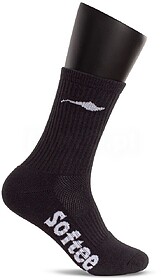 MEIAS SOFTEE DUO - Branco/Preto 35-38