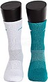MEIAS SOFTEE DUO - Verde/Branco 39-42