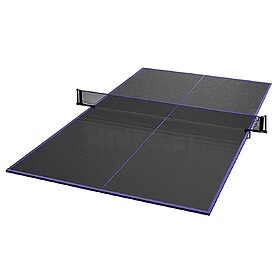 KIT DE MESAS DE TÊNIS DE MESA COM SUPORTE E REDE PRETA/ROXA...