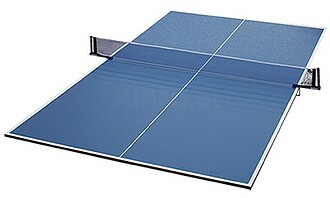 KIT TABULEIROS DE TENIS DE MESA COM SUPORTE E REDE AZUL - SE...