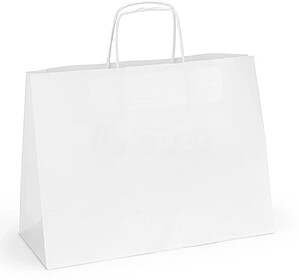 PACK 50 SACOS DE PAPEL LIMA - Branco 41x32x12 Cm