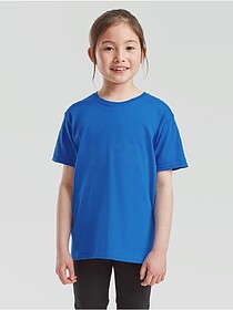 T-SHIRT MENINA FRUIT OF THE LOOM ICONIC 150 T - Azul 9-11 An...