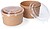 Embalagem de Carton Biodegradável Redonda Salada C/Tampa 1000cc (3UND) G-77370 - imagem 1