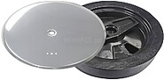 Tampa de Sifão em PVC T 89 A Ø 110 mm. Com Arejador, Cor Inox. Tampa de Sifão em PVC T 89 A Ø 110 mm. Com Arejador