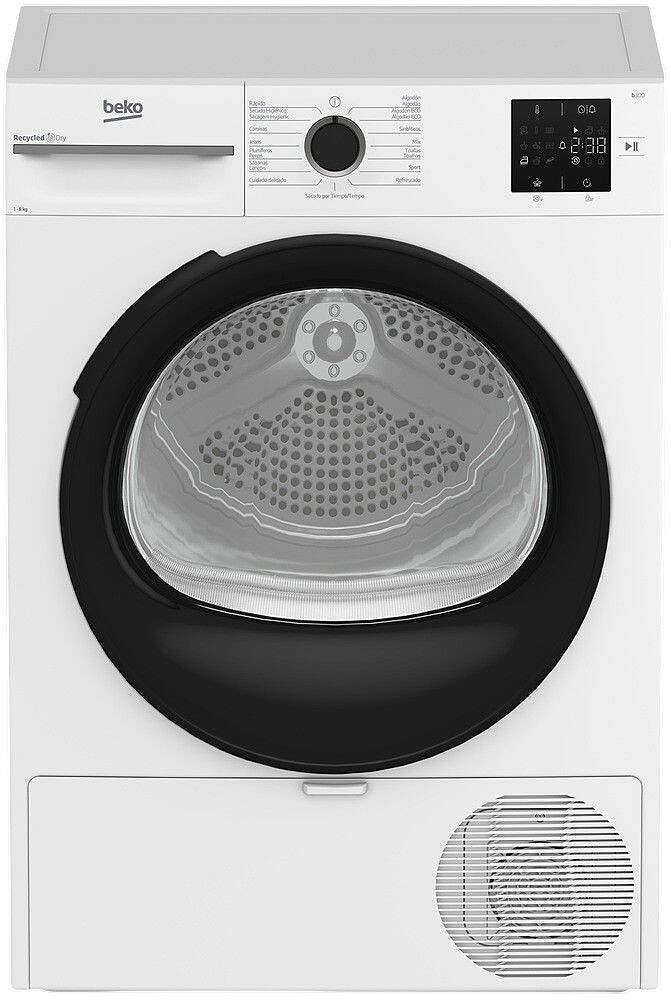 Secadora Beko BM3T38230WB 8K B/Calor D