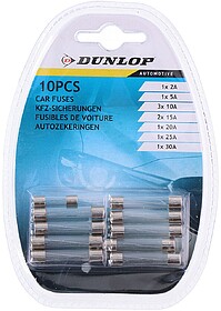 Conjunto de 10 fusíveis variados de cristal para carro Dunl...
