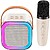 Mini Karaoke com Leds RGB, 8,8 x 6,8 x 8,8 cm G-50616 - imagem 1