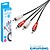 Cabo 2-RCA Macho/ 2-RCA Macho 2M GRUNDIG 47221 - imagem 1