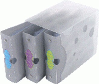 Caixa com 3 Arquivadores para Cds 3x20=60Cds