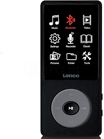 LENCO XEMIO 860 LEITOR MP3/MP4 TFT 2.4” C BLUETOOTH 8GB CI...