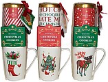 Caneca de Natal com Biscoitos e Chocolate em PÓ. 3 Modelos Variados G-72848