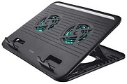 Base Refrigeradora USB para Portátil até 16” - 2x Ventiladores Silenciosos - 8 Posições Ajustáveis - Cor Preta