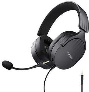 Trust Auscultadores de Jogos GXT489 Fayzo - Iluminação RGB - Cinta Ajustável - Controlos de Acesso Fácil - Cor Preta