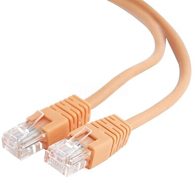 PP12-1M/O : Cabo CAT5E UTP moldado 1m Laranja