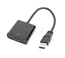 Adaptador de Cabo Gembird USB 3.0 Macho a HDMI Fêmea Preto A-USB3-HDMI-02