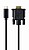 Adaptador USB C a VGA M/F Preto Caixa A-CM-VGAM-01 - imagem 1