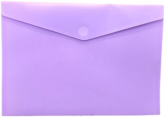 Bolsa A4 com Fecho Velcro Plástico Mate Violeta Pastel 1un ...