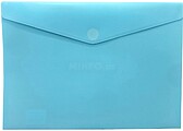 Bolsa A4 com Fecho Velcro Plástico Mate Turquesa Pastel 1un Bolsa A4 com Fecho Velcro Plástico Mate Turquesa Pastel 1un