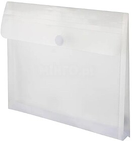 Bolsa Envelope A4 Fecho Velcro Plástico c/Fole Transparente...