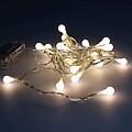 Grinalda a Pilhas Fixa 20 LEDs Esférica 8mm Luz Branca Quente 2,3m G-71317