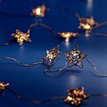 Cordão de luzes led para interiores com estrelas de cores variadas 1,9 m G-71563