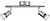 Regleta 2 Elementos GU10 Mod. Limbali Philips G-93564 - imagem 1