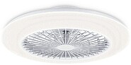 Ventilador de Teto, LED 3CCT, DC 20 W + 42 W, Modelo Amigo, Branco com Difusor Efeito Estrelado, Ø48,5 cm 33091