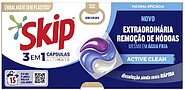 Detergente Cápsulas Máquina Roupa Skip Active Clean 15un 6831586