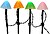 Estaque LED em forma de seta multicolor com 8 funções para exterior 491763 G-90753 - imagem 1