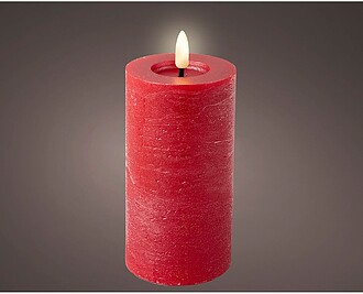 G-72668 : 72668 VELA DE CERA LED COR VERMELHA, SUPERFÍCIE R...