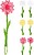 Pala Matamoscas com Forma de Flor, Modelos/Cores Sortidos, Ø12 x 47 cm 06374 - imagem 1
