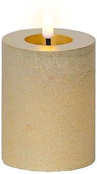 G-72916 : 72916 Vela de cera led dourada, ø7 x 11,3 cm
