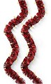 Espumillón Rojo Con Guirnalda LED Intermitente, Uso Exterior, 8 Funciones, Oro Suave, Cable Verde, 180 Leds, 9 m G-72959