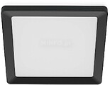 Plafon Quadrado Preto Valen, 17 W, 2050 Im, 2200-6500 K, 395 x 37 x 395 mm 30189
