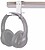 Headphone Holder Clamp Mounted : Aluminum ADS11-171SL - imagem 1