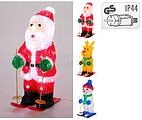 Figura natalina de acrílico com led para uso externo, diversos modelos G-72883