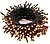 Cordão de luzes led branco quente 4008 com cabo preto G-72912 - imagem 1