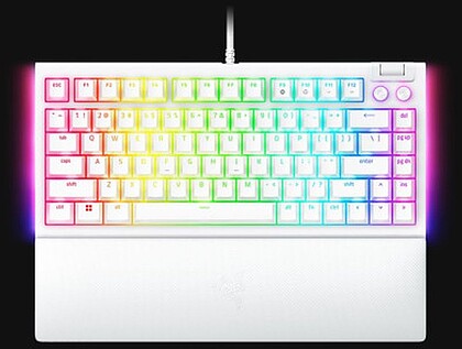 RZ03-05001700-R3M1 : BlackWidow V4 75% - White Ed.ITE ED. - US Layout