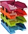 Bandeja de Secretaria Exacompta Plastico Arlequin Set de 4 Unidades Cores Sortidas 346X254X243 MM 113298SETD - imagem 1