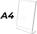 Expositor em Metacrilato 3mm Inclinado A4 (21x29,7cm) G-02485