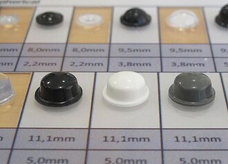 Batente Hemisférico Fixy 11,1mm x 5,0mm Branco (242pc)