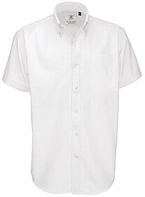 BC560062002XL Oxford : Branco 2XL Camisa B&C Oxford manga cu...