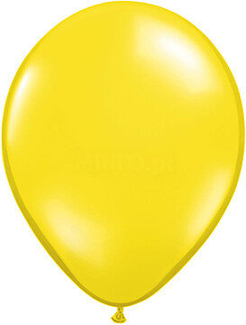 Balões Latex 11”/29 cm : Cor Amarelo : Saco 100 unidades S/Impressão