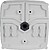 Caixa de conexões - Para câmaras dome - Vedação dupla para exterior - Nível de água para um posicionamento correcto - Imã interno para parafusos de fixação - Fabricado em plástico ¦ Branco CBOX-B52PROS - imagem 2