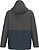 Parka 3 em 1 impermeável com capuz bicolor unissexo K6169 - imagem 2