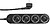Shelly Power Strip 4 Gen4 Black - Wi-Fi 2.4 GHz/ Bluetooth/ Zigbee - Medidor de consumo - Suporta 220 - 230 V - Adequado para domótica de vivendas - Compatível com Alexa, Google e Apple SH-POWER-STRIP-4-GEN4-B - imagem 2